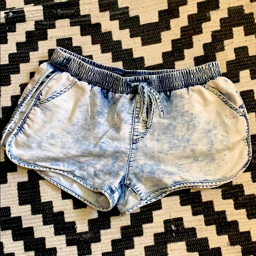 Stone Washed Denim shorts